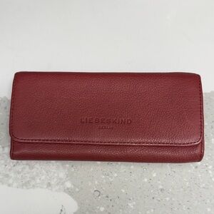 Liebeskind Red Leather Key & Card Holder